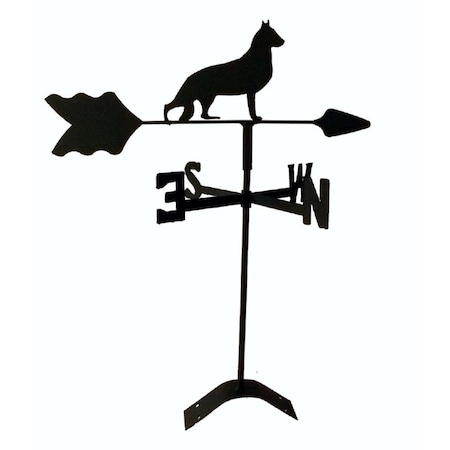 The Lazy Scroll German Shepherd Roof Mount Weathervane germanroof